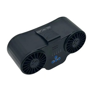 พัดลมพกพาแบบแขวนเอวขนาด 8000mAh สำหรับฤดูร้อน พร้อมลำโพงบลูทูธ พัดลมไฟฟ้าแบบสวมใส่ได้ เครื่องปรับอากาศแบบมือถือ ชาร์จผ่าน USB - Product Image 1