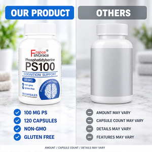 Cápsulas de Fosfatidilserina Shecome con Ingredientes Personalizados, 100 mg, Apoyo Cognitivo para Adultos, Suplemento PS100 para el Cuidado de la Salud - Product Image 6