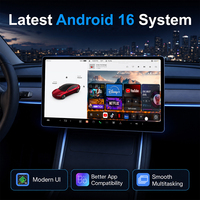 Caja Inteligente con IA Rhythm Android 16, Qualcomm 6125, 8+128GB, CarPlay Inalámbrico, ESim Integrado, GPS, Disipación de Calor, para Tesla Model 3, Y, S, X