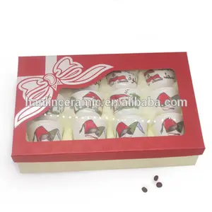 Traditional 80cc porcelain arabic coffee cups sets cawa tea cup gift box packaging set