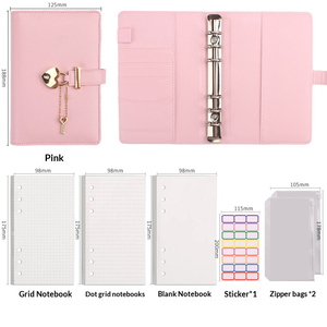 Libreta de Contraseñas con Candado en Forma de Corazón, Linda Libreta con Candado para Niñas y Adolescentes - Product Image 1