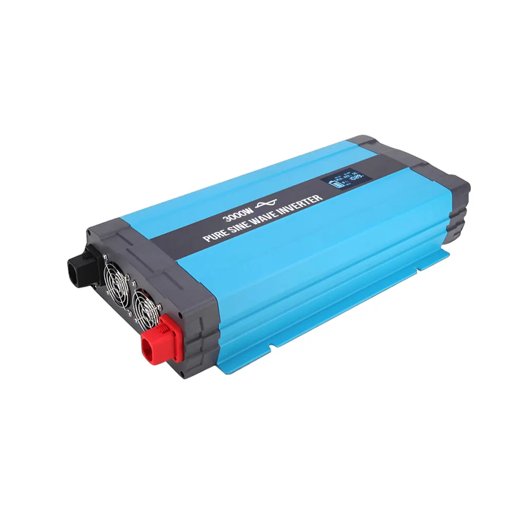 Inverter gelombang sinus murni, 1000W/3kw 2000 WATT 12V/24V/48V DC ke AC 110V/120V/220V/230V