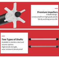 Impeller de pompe de spa personnalisable, rotor submersible avec arbre et roulement, remplacement pour pompe 400 GPH