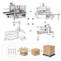 Sistema Automático de Montaje de Cajas Controlado por PLC Industrial para Envasado de Alimentos y Bebidas, Máquina Desempacadora de Cajas de Alta Productividad