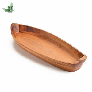 Bandeja de Madera para Servir Comida Japonesa, Ecológica, de Bambú, para Aperitivos, para Fiestas, Restaurantes, Regalos - Product Image 1