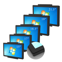 Monitor de Pantalla Táctil Industrial y Médico de Alta Luminosidad, Empotrado en Panel de Aluminio, de 15, 15.6, 17 y 19 Pulgadas