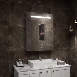 Meuble-lavabo de salle de bain mural avec miroir - Product Image 2