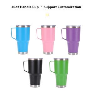 Termo de vacío de acero inoxidable 304 con mango moderno de 30oz, botella de agua aislada de gran capacidad para viajes, Camping para niños - Product Image 2