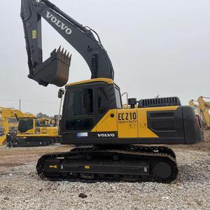 Excavadoras usadas VOLVO EC210/290/480 Excavadora hidráulica Tractor sobre orugas Excavadora grande con componentes de motor central Construcción - Product Image 4