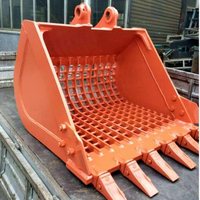 Godet de combat polyvalent Haoen PC200 pour mini-excavatrice de 20 tonnes, matériau Q355B/NM500, certifié ISO9001