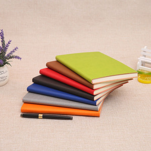 Cuaderno de color sólido A5 personalizado con cubierta de PU de cuero suave impresa para planificador de oficina de negocios Escuela y regalo - Product Image 5