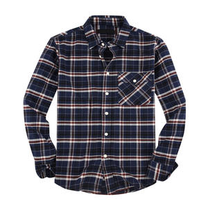 Camicie Casual da <span class=keywords><strong>Uomo</strong></span> Vendita Calda 2020 Alta Qualità 100% Cotone Manica Lunga <span class=keywords><strong>Slim</strong></span> Fit Camicie di Flanella <span class=keywords><strong>a</strong></span> <span class=keywords><strong>Quadri</strong></span> per <span class=keywords><strong>Uomo</strong></span> - Product Image 4