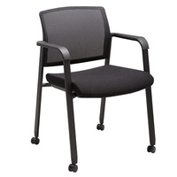 Chaise de conférence grise à dossier en maille, chaise empilable, Support ergonomique en bois, tissu, chaise de bureau, 2022