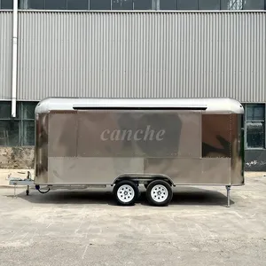 Carrito de Comida Móvil para Venta de Hamburguesas, Snacks, Café y Helados, 4 Metros, en Oferta - Product Image 1