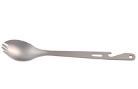 Spork de titanio para exterior/interior, abridor de botellas