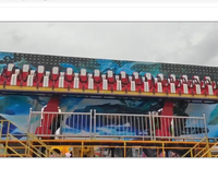 Manèges reconditionnés d'occasion : Crazy Wave, équipement d'amusement rotatif extérieur, monté sur remorque, Miami Rides