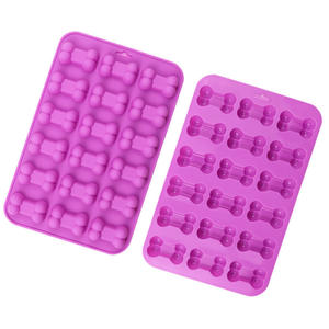 Moules en silicone en forme d'os à 18 cavités <span class=keywords><strong>de</strong></span> qualité alimentaire pour bonbons au <span class=keywords><strong>chocolat</strong></span> gâteau pouding gelée friandises pour chiens - Product Image 4