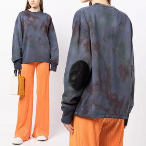 เสื้อสเวตเชิ้ตคิงเซ็นคุณภาพสูง ทรงโอเวอร์ไซส์ แขนยาว สไตล์วินเทจ ซักแบบ Dirty Washed สำหรับทุกเพศ ผลิตจากผ้าฝ้าย 100% เหมาะสำหรับฤดูใบไม้ผลิ - Product Image 1