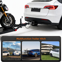 Barre d'attelage de remorque pour Tesla, modification automobile, barre de traction avec boule et verrouillage en option