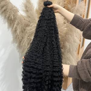 Cabello Birmano Rizado Natural de 40 Pulgadas, Super Grueso en las Puntas, Cabello Humano Virgen con Cutícula Alineada de Vietnam - Product Image 1