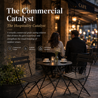Ensemble de patio moderne en métal personnalisé en 3 pièces, chaises de bistrot pliables en fer et table à manger pour utilisation en extérieur dans un café