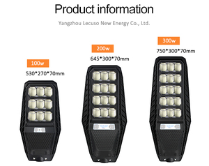 24V DC 고휘도 <span class=keywords><strong>LED</strong></span> 정원 태양 광 가로등 800W-1500W 전원 범위 IP65 배터리 전원 한국 - Product Image 4