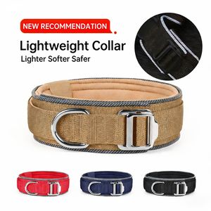 Neues Taktisches Outdoor-Hundehalsband aus Reflektierendem Leichtem Weichem Polyester für Große Hunde Training Großhandel - Product Image 4