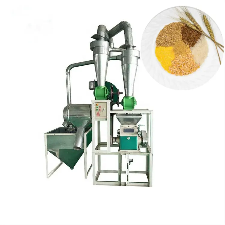 Moinho de rolo automático para farinha, moinho pequena fresadora de farinha de trigo