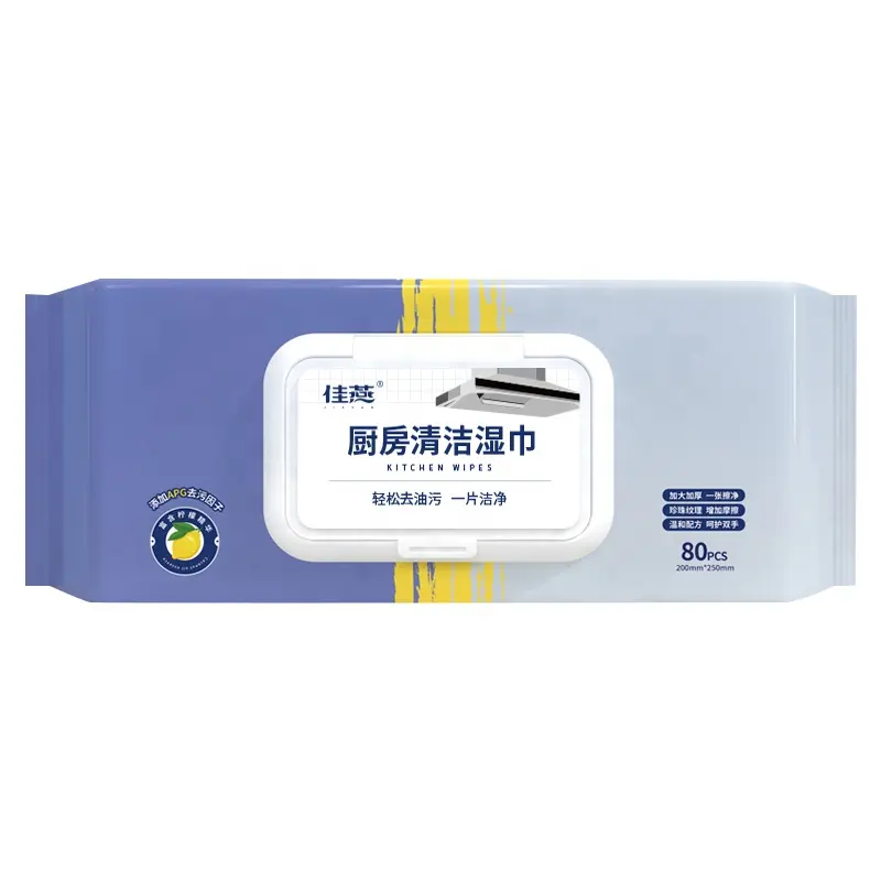 Hot Selling Wholesale High Quality Oem Acceptable Disposable Kitchen Cleaning Wet Wipes