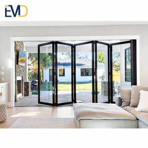Porte pliante en aluminium et verre trempé pour patio extérieur de villa personnalisée - Product Image 5