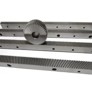 Estante de engranaje recto mecanizado CNC personalizado de acero inoxidable estante de engranaje helicoidal