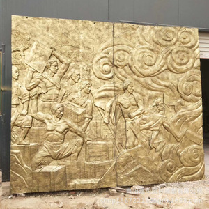 Escultura de Pared de Fibra de Vidrio con Diseño de Opium Destruction Relief, Hecha a Mano, Estilo Tradicional, Forma Rectangular, para Montar en la Pared - Product Image 2