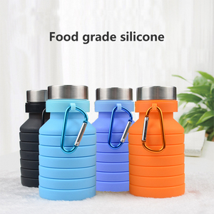 ขวดน้ำพกพาแบบพับได้ ทำจากซิลิโคน ป้องกันการรั่วซึม ปลอดสาร BPA ล้างในเครื่องล้างจานได้ เหมาะสำหรับการเดินทางและเล่นกีฬา - Product Image 6