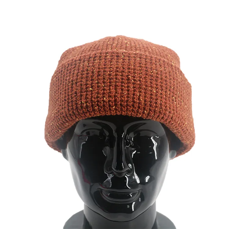 Custom Cheap Cuff Knit Hat Knitted Beanie Hat