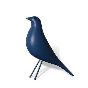 Su misura POLYRESIN bella piccola colorata in piedi animale uccello volante casa parete decorazione giardino scultura artigianale resina