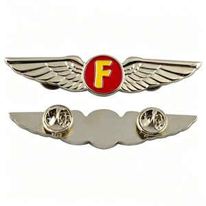 Insignia de Solapa de Metal con Diseño 3D Personalizado de Fábrica, Broche de <span class=keywords><strong>Pecho</strong></span> para Uniforme de Aviador, Alas de Avión, Pin de Solapa, Pegatina Impresa de Aviación - Product Image 1