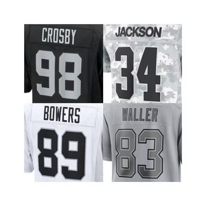 2024 Neue genähte American Football Trikots Las Vegas #98 Cross #89 Bowers #83 Waller - Product Image 1