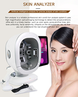 Analyseur de peau IA K33 2026 à 3 caméras, scanner facial complet à 270 degrés avec 8 images spectrales pour le soin du visage et du cuir chevelu