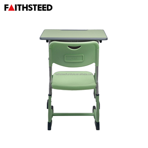 Set Scrivania e Sedia per Studenti, Altezza Regolabile, Tavolo da Studio per Bambini con Vano Portaoggetti, Arredo Scolastico Durevole per Aula - Product Image 4