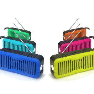 Năng Lượng Mặt Trời Sạc BT Loa Không Dây Stereo Subwoofer Xách Tay Ngoài Trời Music Box Với Đèn Pin FM Radio - Product Image 2