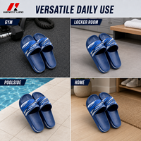 Claquettes à coussin d'air en PVC à impression intégrale, personnalisées pour la récupération sportive, pour salle de sport, vestiaire, bord de piscine, collections en gros