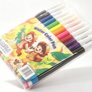 Stylos aquarelle de dessin animé 12 couleurs pour l'école – Stylos aquarelle OEM de haute qualité pour étudiants et enfants - Product Image 6