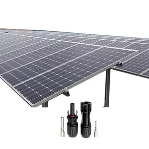 1MW solar system on grid solar energy system solar parts photovoltaic connectors