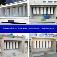 Cabine de revêtement en poudre de peinture à 360 degrés pour robot environnemental pour salle de recyclage de poudre de roue de voiture