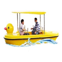 Bateau à pédales en fibre de verre et acier Meierya, équipement d'amusement aquatique électrique, utilisation en parc, certifié CE, capacité de 100 à 500 kg, 1 pièce, eau