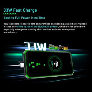 Nuevo Teléfono Resistente <span class=keywords><strong>Blackview</strong></span> <span class=keywords><strong>BV7100</strong></span>, 13000 mAh, 6.58 Pulgadas, 4G, Teléfono Inteligente Android, 6GB+128GB, Batería Grande - Product Image 4