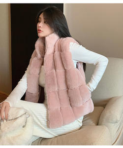 Abrigo <span class=keywords><strong>de</strong></span> piel sintética para mujer, chaleco <span class=keywords><strong>de</strong></span> <span class=keywords><strong>pelo</strong></span> <span class=keywords><strong>de</strong></span> <span class=keywords><strong>conejo</strong></span> falso <span class=keywords><strong>de</strong></span> lujo sin mangas, nueva chaqueta coreana, chaleco para mujer, chaqueta sin mangas justa - Product Image 2