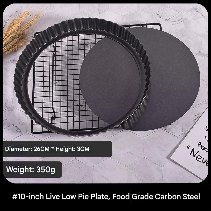 [Épaissie 26 cm] Assiette à tarte à fond vivant de 10 pouces