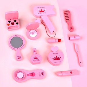 Juguete de Madera Weixuan para Niñas, Kit de Peluquería y Maquillaje de <span class=keywords><strong>Princesa</strong></span> Rosa, Juego de Imitación para Niños de 4 a 6 Años - Product Image 3