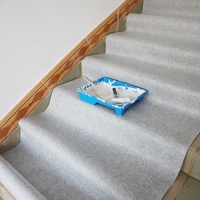 Rouleaux de film de protection temporaire en feutre non tissé, personnalisés, imperméables, enduits, recyclables, pour carreaux de sol et construction